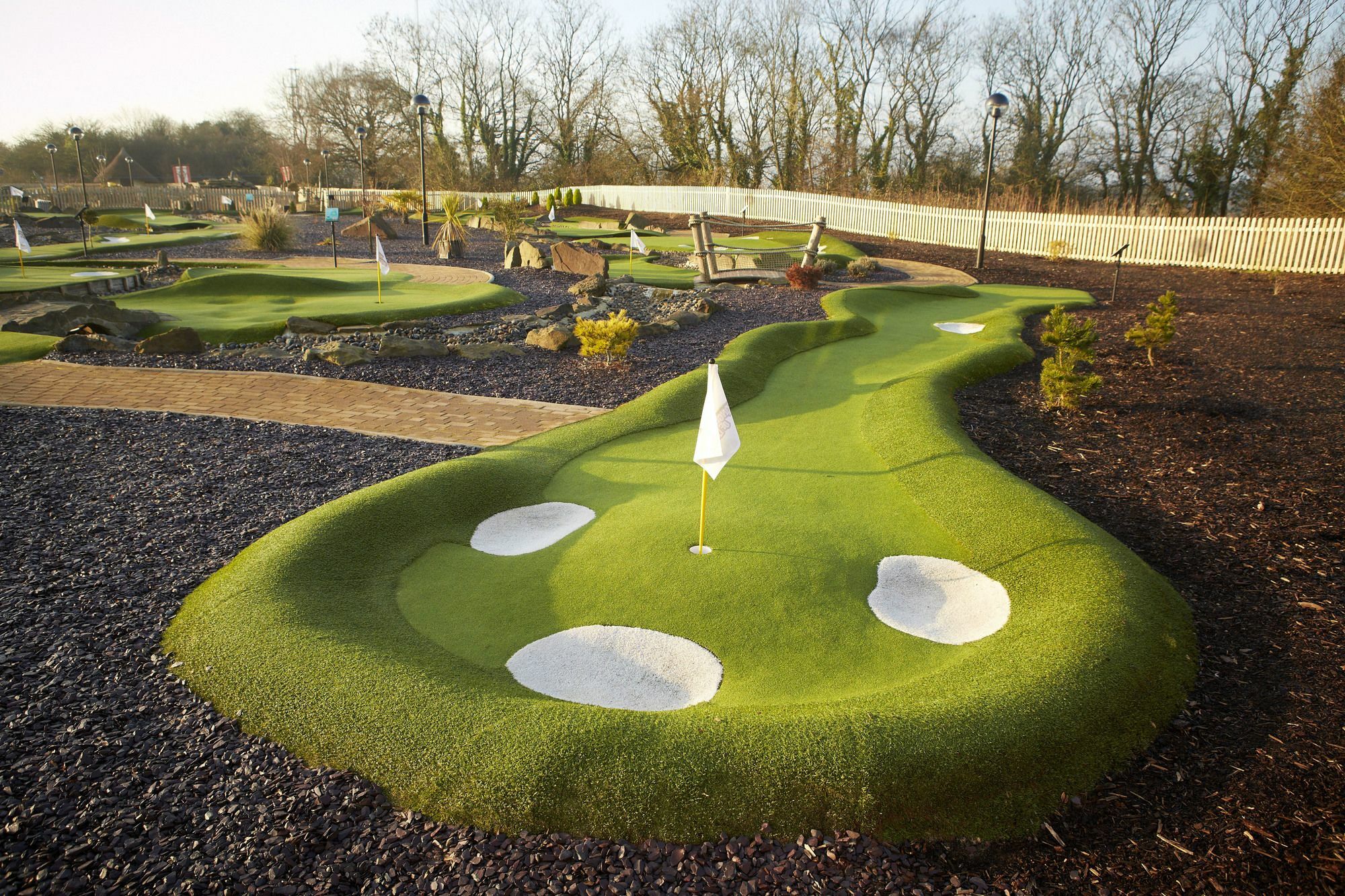 凯尔特庄园度假村酒店 纽波特 外观 照片 A putting green at a golf course